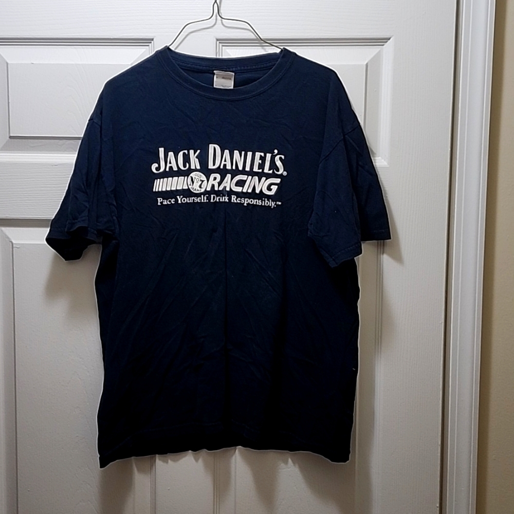 Jack Daniels Racing T-Shirt Size LARGE